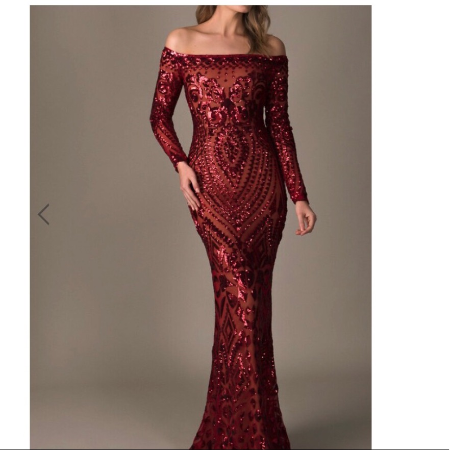 Nadine Merabi Evening Sequin Dress